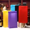 10st Color Single Plastic PP Red Wine Bottle Bag With Rope Handle Champagne Double Tote Packaging Box Beer Wine Package