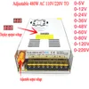 Converter AC-DC 110V 220V a DC 12V 24V 36V 48V 60V 80V 120V 480W Pantalla digital Fuente de alimentación de conmutación ajustable