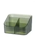 Boîtes de rangement Plastique pour vanité Green salle de bain 5 compartiments vernis à ongles Organisateur de maquillage de soins de la peau