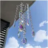 H&D Hanging Crystal Sun Catcher Rainbow Maker Window Chandelier Prisms Beads Chakra 38mm Charm Suncatcher Garden Home Decoration