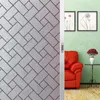 Window Stickers Lattice Matte Film Frosted Static Cling Glass Privacy Self-adhesive Decorative Office Home Decoration