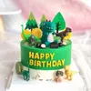 Dinosaur -thema Parti Cake Topper Dinosaur Jungle Safari Birthday Party Decor Boy Dinosaur Cake Decor Jurassic World Party Decor