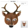 Cospty Christmas Reindeer 3D Animal Realistic Halloween Party Pu Foam Latex Deer Head Mask197Y