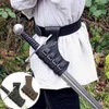 Médiéval Viking Sword Belt Sheat Scabbard Scabbard Men Larp Pirate Knight Cosplay Costume accessoires