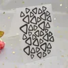 Геометрический треугольный рисунок 3D тис чистого тиснения для карты для скрапбукинга для скрапбукинга