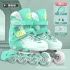 Patins em linha patins profissionais patins em linha em linha crianças adultos conjunto completo de tênis de skate de velocidade de início de velocidade de patinação ao ar livre 4 rodas Tamanho ajustável Y240410