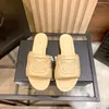 New luxurys Channel sandal flat sexy Slide Casual Men outdoor Genuine Leather travel Sliders pool beach black loafer Designer shoes lady Summer sunny sandale Womens