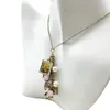 Chaines V254 Bijoux de mode Retro Golden Crystal Pearles Perles Pendre