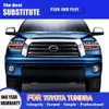 Car Styling Front Lamp For Toyota Tundra LED Headlight 07-13 Daytime Running Lights Streamer Turn Signal Indicator Lighting Accessory