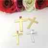 Laser geschnittener handgefertigter Spiegel kreuzt Kruzifix Jesus Christus Ornamente Religiöser Charme Halskette Anhänger machen Dekor Spiegel Aufkleber