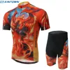 Xintown Men's Cycling Jersey Sports Ropa Ciclismo Colaire à manches courtes Bib short Kits Cycling Bike Shirt Pantal