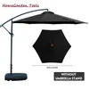 Sun Terrace Beach Guardella Garden Parasol Pátio dia 9,8 pés Anti-UV Poned Pool de pano de poliéster Instale facilmente móveis ao ar livre sem suporte