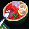 Forks Creative Watermelon Fork Divisor de frutas multiuso de cabeça dupla utensílio de cortador de cozinha para frutas corer