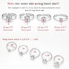 Band Rings Smyoue GRA Certified 1-5CT Mosilicon Ring VVS1 Laboratory Diamond Card Ring Womens Engagement Promise Wedding Band Jewelry J240410