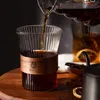 Weingläser japanischer Stil Anti-Scenen-Glas Hängeohr Ohr Kaffee Tasse Tee vertikaler Getreide Wasser Haushaltsmilch