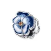 925 srebrny motyl gąsienicowy kwiat pandora urok bead fit fit oryginalna bransoletka urokowa pandora dla kobiet biżuteria DIY