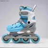 Skates à rouleaux en ligne 2024 Nouveaux roller en ligne Sneakers pour adultes avec 4 roues chaussures de galets de genou de coussin de coussins