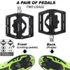 KABON Waterproof Bicycle Pedal Non-Slip MTB Bike Pedals Aluminum Alloy Flat Platform Applicable SPD Cycling Accessories