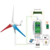 400W DC 12V 24V 시작 2.5m/s 3 블레이드 풍력 터빈 발전기 Windturbine 미니 작은 홈 풍차가있는 무료 컨트롤러