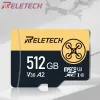 Cards Reletech 32GB 64GB 128GB 256GBU3 A2 TF card Micro SD card is used for driving recorder/mobile phone/camera/display