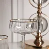 Golden Edge increspatura del vino champagne vetro colorato casa trasparente vetro da cocktail in cristallo gratis