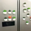 Gorąca sprzedaż sukulent kształt magnesy lodówki zdejmowane plastikowe bez zarysowania tablicy magnesy w kuchni wystrój kuchni