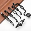 KK&FING Vintage Bronze Black Cabinet Handles Hollow Out Birdcage Handles Drawer Knobs Cupboard Door Pulls Furniture Hardware