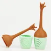 Funny Hand Gesture Shape Tea Infuser Silicone Tea Strainer Loose Leaf Herbal Spice Holder Tea Brewing Tools For Tea Cup Teapot