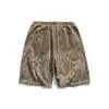 Miliardy 2022 Paisley Bandana Shorts Men Cotton Vintage Wash