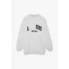 Bing Sweatshirt New Niche Designer Designer AB Hoodie Pullover Casual Fashion Letter Vintage Print Round Neck Cotton Trend Loose Versatile Sweater SCCI