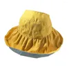 Geniş Memlu Şapkalar Katlanabilir Ekran Şapka Moda Pamuk Büyük Boş Spor Çift Taraflı Plaj UV Üst Kaplama Z4H4