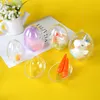 5Pc 4Styles Easter Egg DIY Bath Bomb Mold Plastic Clear Mould Reusable Eggs Shape Crafting Home Hotel Bath Care Tool Easter Gift