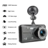 4 "HD 1080p Recordier vidéo Camera écran tactile Accessoires Auto Dashcam G-Sensor WDR Car DVR Double Lens Dash Cam