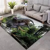 Cloocl Dinosaur Shaggy Antipkid Math Mate Carpet Carpet без скольжения