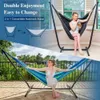 Hammocks Cadeira de rede com suporte de suporte de 475 libras com capacidade para dentes pesadas com hammockq de acampamento de suporte com suporte