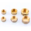 G1"1/4"1/8"3/8"1/2"3/4"G2" BSP Female Threaded Brass Pipe Hex Head Brass Stopper End Cap Plug Plumbing Fitting Connector Adapter