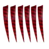 50pc de flecha de asa esquerda Feathers 4/5 polegadas em forma de penas de penas reais arco e flecha DIY Acessórios caçando suprimentos de tiro