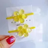 Accesorios para el cabello 2pcs dibujos animados brillantes transparente oso lindos bandas elásticas bandas niños corbatas para niñas tocado de bebé