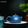 Chinese Yixing Tea Pot Authentic Purple Clay Xi Shi Teapot Handmade Kettle 188 Ball Hole Filter Tea Ceremony Custom Gift 210ml