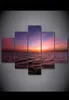 5 PCs Sunset Sky Landscape Canvas pinturas Decoração de casa Posters de arte de parede HD Prints Pintura8507726