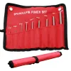 9pcs 40cr Acciaio in acciaio Multi dimensioni Pins rotonde per punzone set per pin per punzonatura kit di strumento di punzonatura Professional Hollow End Starter Punch Sciococchia