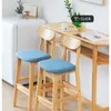 ArtisticLife Solid Wood Bar Chair Chair Modern Minimalist Backrest Bar Stool Desk Tea Shop Bar Chair High Stool Free Shipping