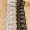 3 Meters/lot Width 4.4cm High Quality Water Soluble Lace Trim Black White Embroidered Lace Fabric DIY Garments Sewing Supplies