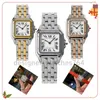 Diamond Watch Wome Women Luxury Movemes Watch для мужчин Дизайнерские часы для женщин квадратные. Начатки механические спортивные часы с ремешком из нержавеющей стали Relojes de Lujo