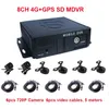 MDVR 8ch voertuigbewaking 4G GPS CCTV Auto Video Recorder 8ch 720p MDVR Ondersteuning 256 GB SD -kaart Mobiele DVR voor Truck Bus Taxi