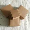 10pcs / lot Small Kraft Paper Box marron Boîte à main artisanat Boîte en papier artisanal Boîte de bijoux d'emballage noir Carton en carton