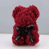 Orso artificiale da rosa artificiale da 25 cm per il regalo di Natale di San Valentino per il compleanno di San Valentino