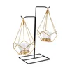 Pedidos de vela SV-casamento CENTERPIDAS CENTRAS CANDLESTICK GOOMETRIC GOLD GLOPS IRIRS PARA CAPAS DE COP