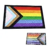 LIBERWOOD Rainbow Flag Embroidered Patch Pride Gay LGBT Tactical Applique for Clothes Hat Military Emblem with Hook and Loop