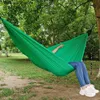 Hammocks Ultralight 380T (20d) Campo de nylon ao ar livre Sono Sono Swinging Tree Bed Jardim Backyard Pingente dobrável Presidente Q